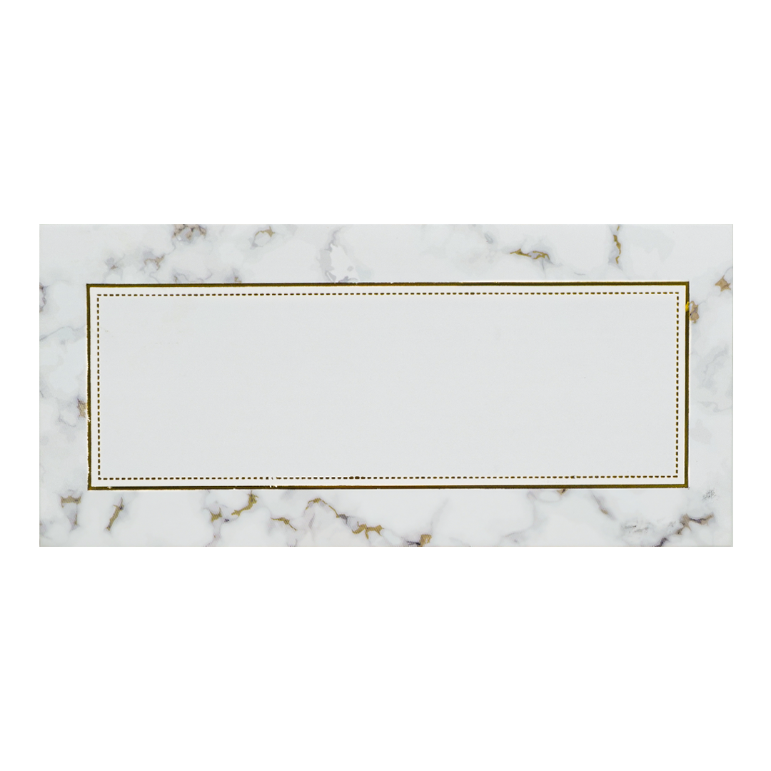 White Marble Money Envelope -  KRCE3650