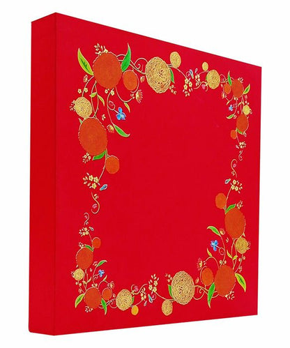 Red Ultra Premium Floral Design In Gold Foiling-King of Cards