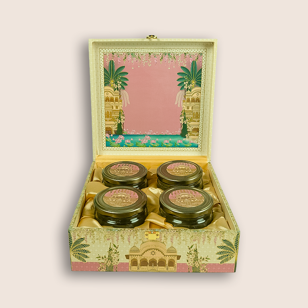 Pink Floral Palace Luxury Sweet Jar Box - KBX27016
