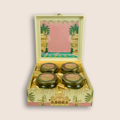 Pink Floral Palace Luxury Sweet Jar Box - KBX27016