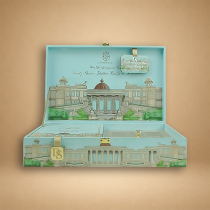 Light Blue Premium Palace Luxury Invitation box - KNLW202532
