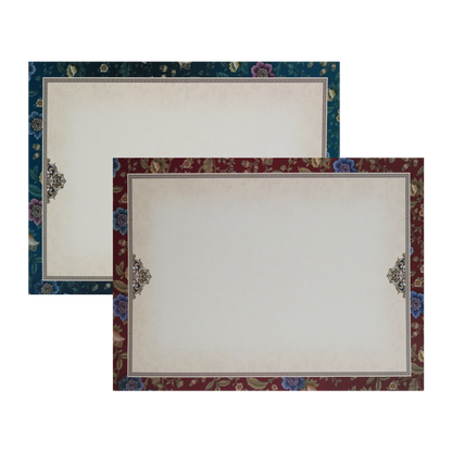 Royal Blue Door Floral Wedding Card-King of Cards