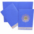 Blue Metallic Designer Invitation Card With Gold Foiling Print-KNCM26BF-King of Cards