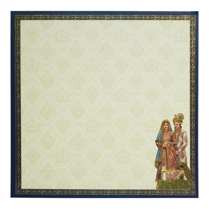 Cream Arch Padded Marriage card-King of Cards