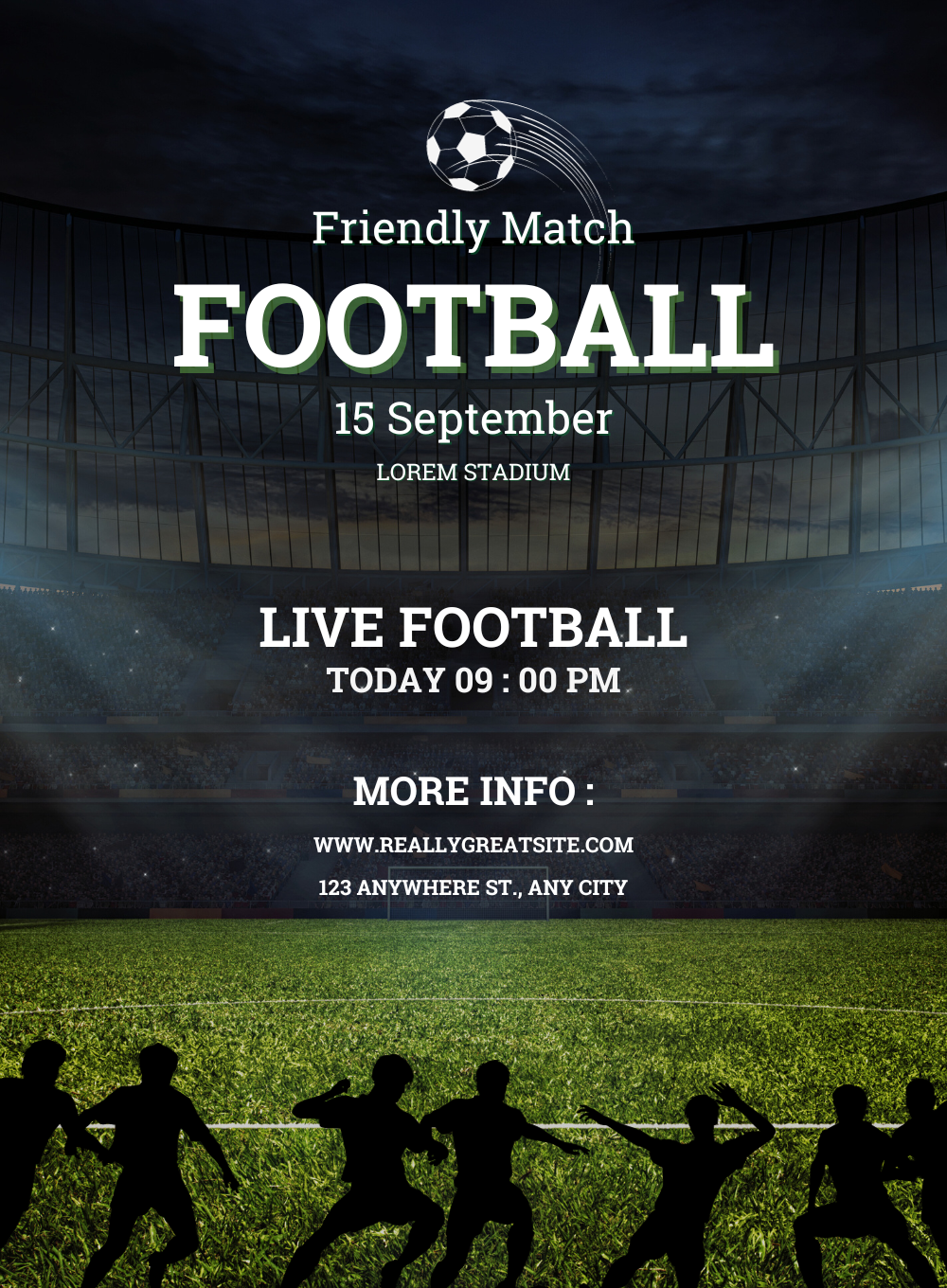 Black Players Football Invitation-AABLL001