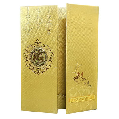 Olive Green Door Type Unique Invitation Card-King of Cards