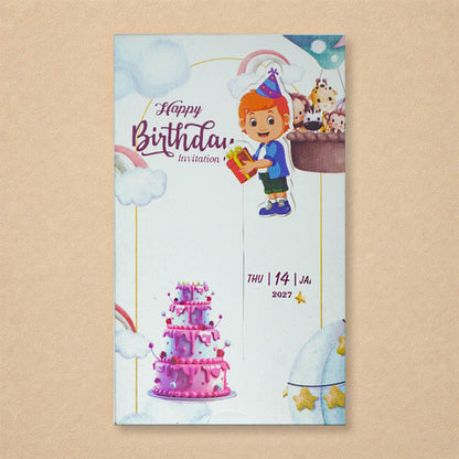 White Boy Birthday Card-KNKRL112