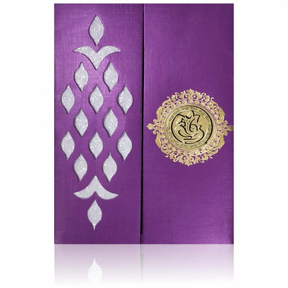 Violet Door Type Die Cut Invitation-KNCM27VM