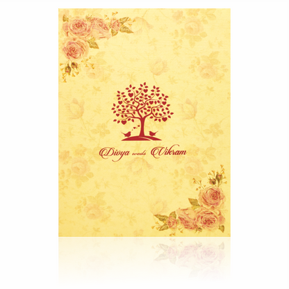 Cream Invitation Card-KNCM4041