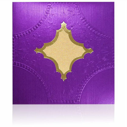 Purple Invitation Card-King of Cards