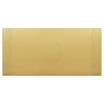 Classy Gold Indian Wedding Invitation Card-KNK1340