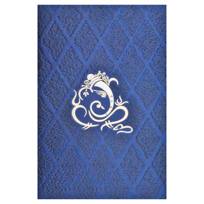 Blue Ganesha Invitation Card-King of Cards