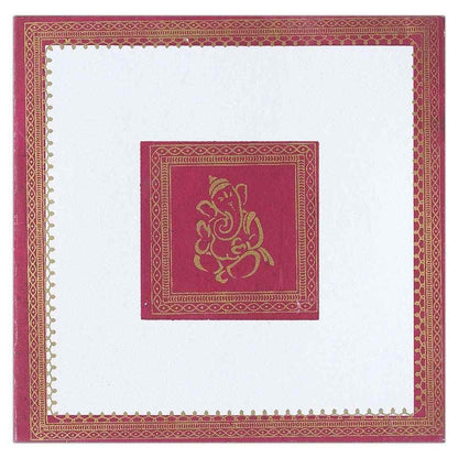 Invitation Card - Silk Designer Pink Wedding Card-KNK1453