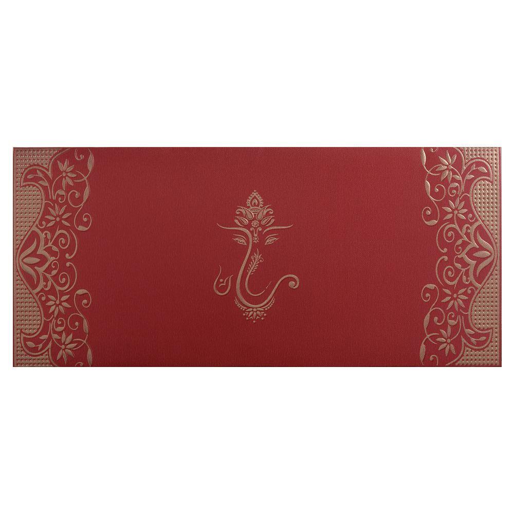 Invitation Card Designer Blue Ganesha Card