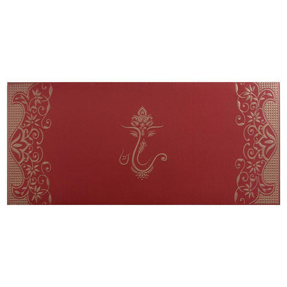 Invitation Card Designer Blue Ganesha Card