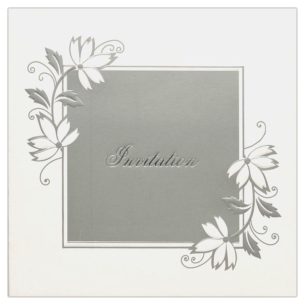 Invitation Card - Square Wedding Card-KNK1551
