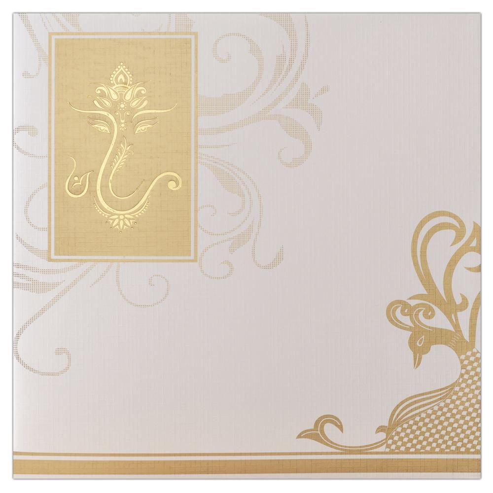 Exclusive Peacock Hindu Wedding Card-KNK1724