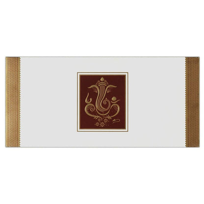 Invitation Card - Designer Maroon and Golden Invitation Card-KNK1846