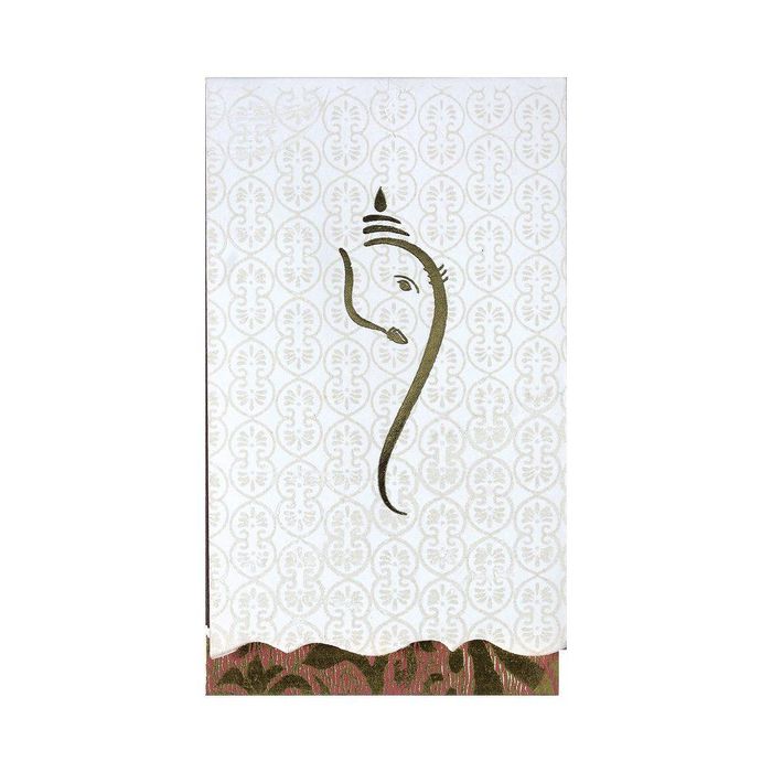 Invitation Card - Sonamukh Designer Ganesha Invitation Card-KNK1868-King of Cards