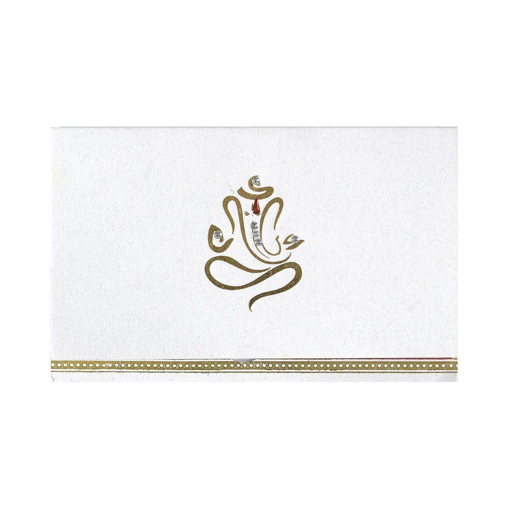 Shwetha Ganesha Inaugural Personal Wedding Invitation Card-KNK1908
