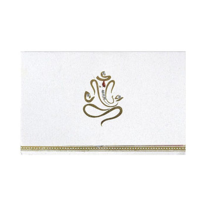 Shwetha Ganesha Inaugural Personal Wedding Invitation Card-KNK1908-King of Cards