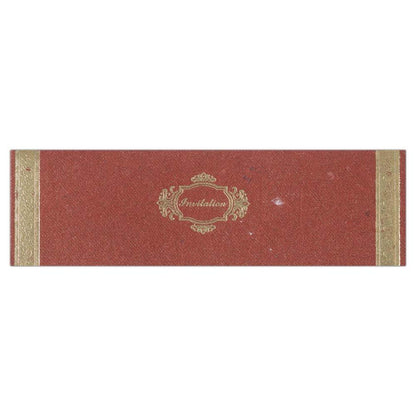 Invitation Card - Royal Red Handmade Invitation Card-KNK1919