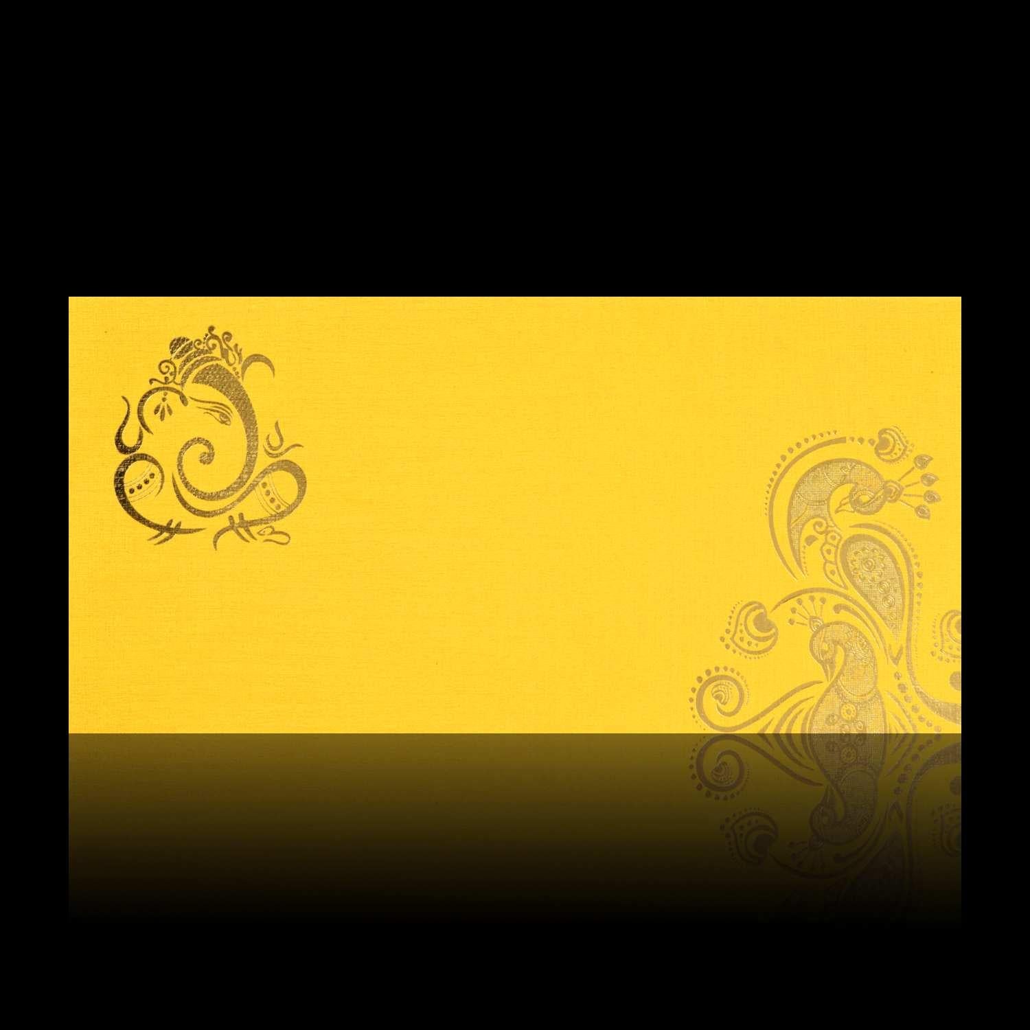 Gold Peacock Design Personal Card