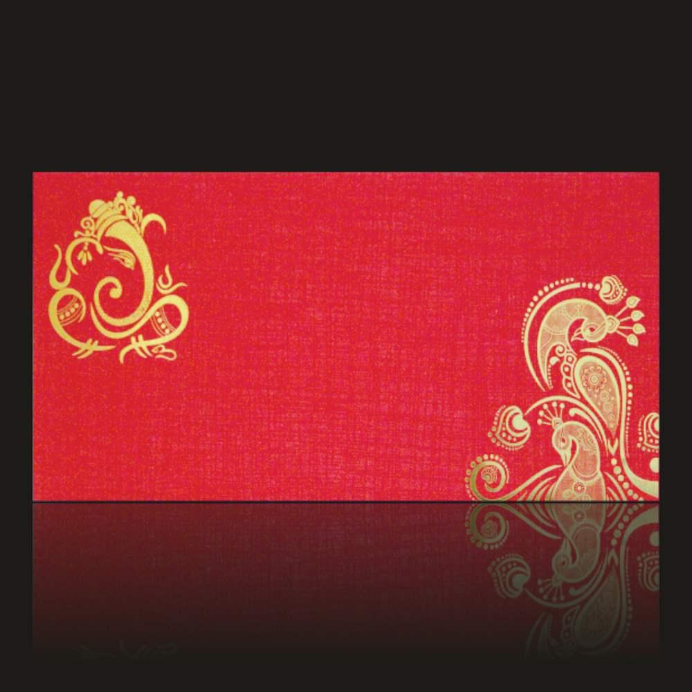 Red Peacock Design Personal Card