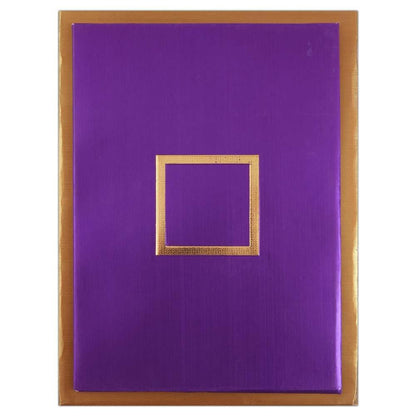 Invitation Card - Golden dreams weaved in Purple sophistication - KNK2243