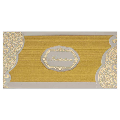 Invitation Card - Golden Personal Wedding Invitation Card-KNK2251