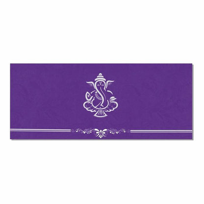 Violet Ganesha Invitation Card-King of Cards