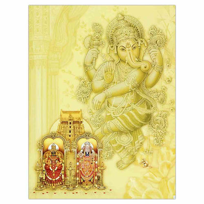 Green Traditional Indian Wedding Card