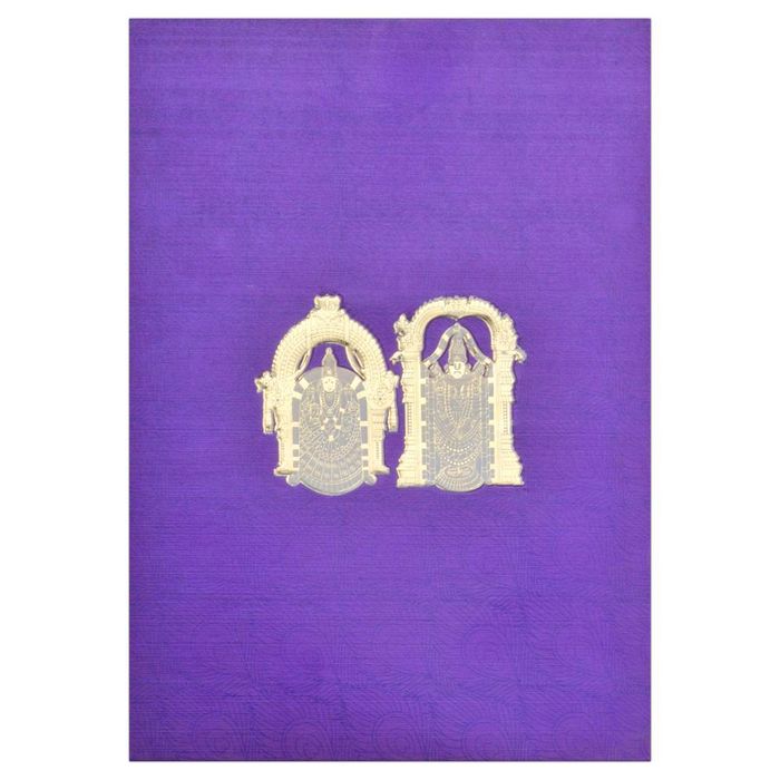 Balaji Padmavathi Blessed Wedding Card-KNK2416-King of Cards