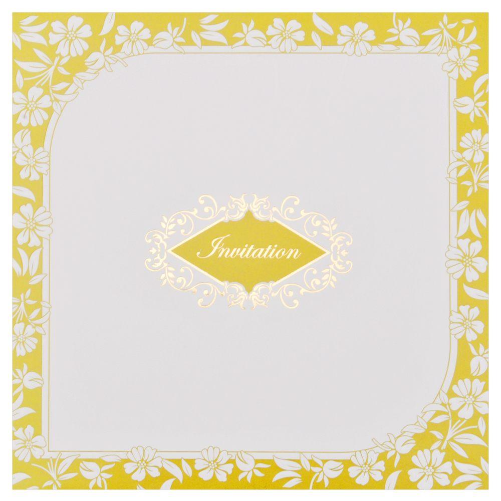 Invitation Card - White Multi-Faith Wedding Invitation-KNK2549