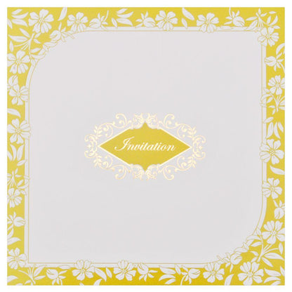 Invitation Card - White Multi-Faith Wedding Invitation-KNK2549