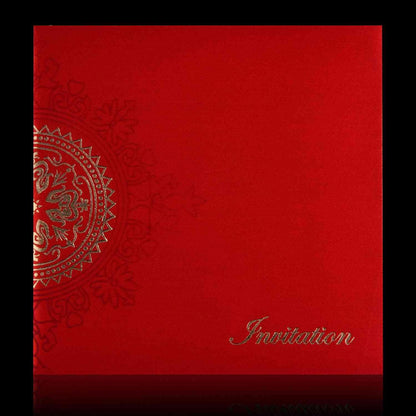 Red Satin Invitation Card