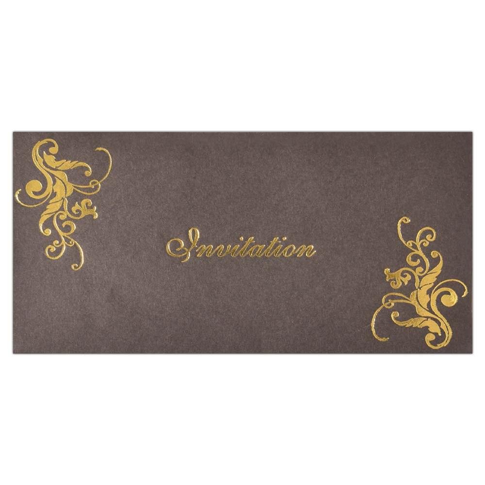 Brown Invitation Card-KNK2846