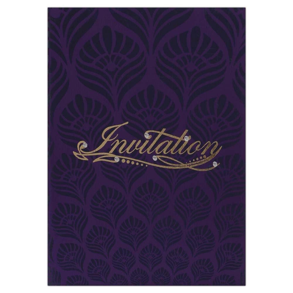 Invitation Card - Violets are blue and gorgeous too Invitation card-KNK2902