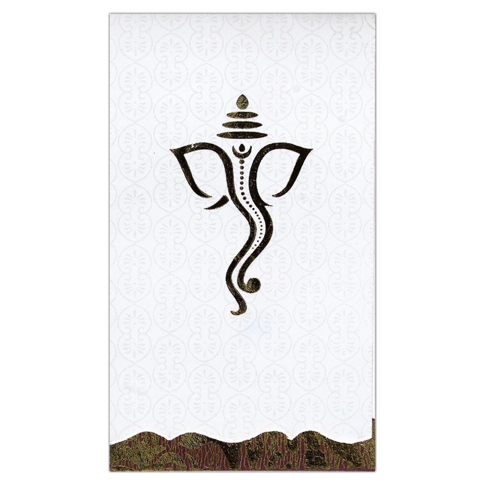 Heavenly Designer Ganesha Personal Wedding Invitation Card-KNK3136