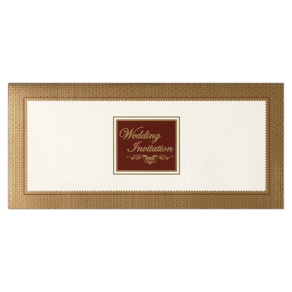 Invitation Card - Horizontal Wedding Invitation Card-KNK3176