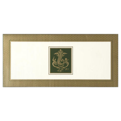 Invitation Card - Horizontal Ganesha Wedding Invitation Card-KNK3194
