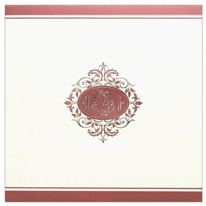 Invitation Card - Elegant Silver Ganesha Invitation Card-KNK3441