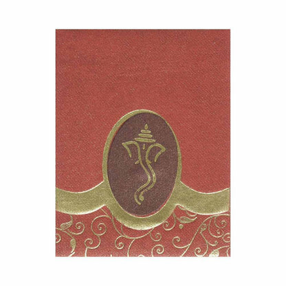 Invitation Card - Red Vakratunda Ganesha Friends Invitation Card-KNK3449