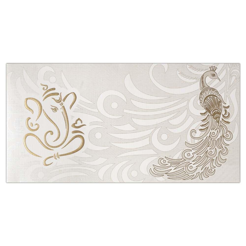 Invitation Card - Peacock Design Invitation Card-KNK3568