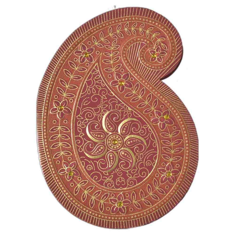 Invitation Card - Exotic and Unique Booti shaped invitation Card-KNK3645