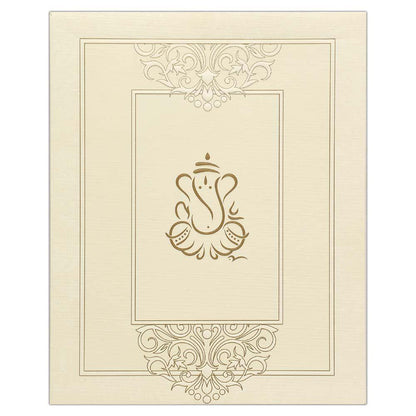 Invitation Card - Designer Ganesha Reception card-KNK3720