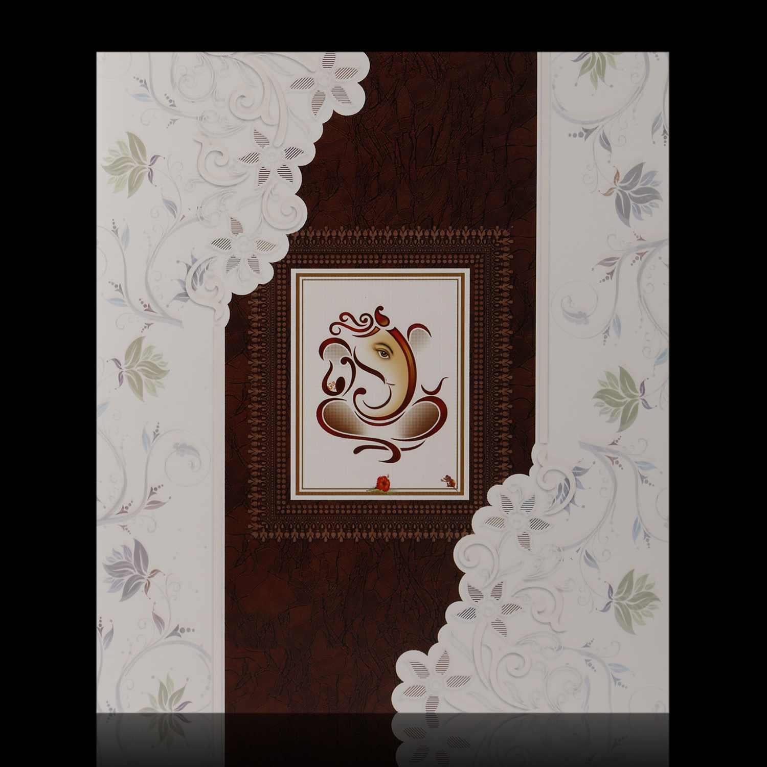 Well Groomed Ganesha With Sandal Shaded Card-KNK3905
