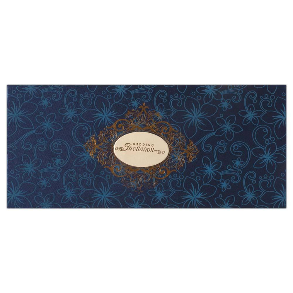 Invitation Card - Royal Sea Wedding Invitation Card-KNK4010