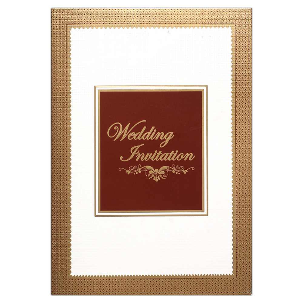 Invitation Card - Classic Style Indian Marriage Invitation Card-KNK4112