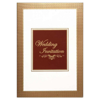 Invitation Card - Classic Style Indian Marriage Invitation Card-KNK4112